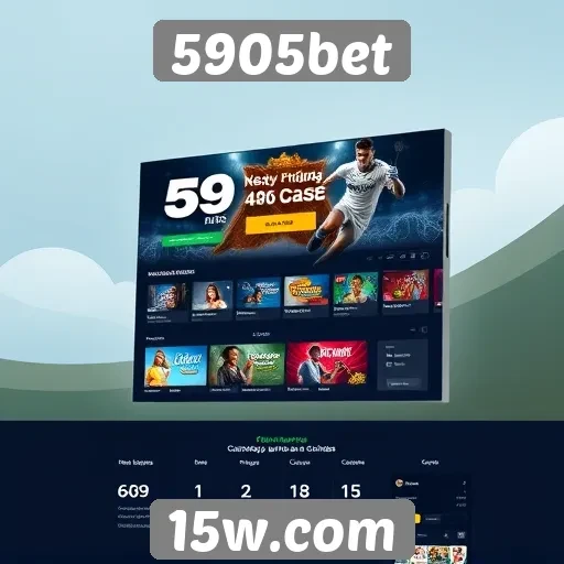 Interface e usabilidade do site 5905bet